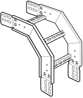 Legrand - Swifts Bocht/hoekstuk kabelladder Vervalstuk B200 H125