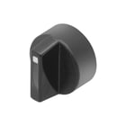 EAO - Serie 61 Lens drukknop/signaallamp Draaiknop Zwart D18 D