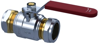 Raminex - S.28 Kogelafsluiter Kk 28X28Mm Knel Dn25 Ni