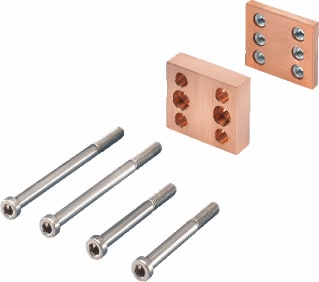 Rittal - SV Flat-PLS Stroomrail compleet Contactprof E-Cu 3/4X80