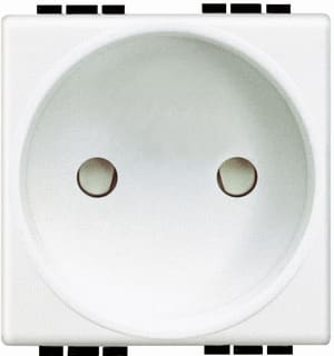 Bticino - LivingLight Wandcontactdoos (WCD schakelmat.) legr light wcd 2p cebec 2mod