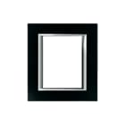 Bticino - Axolute Afdekraam schakelmateriaal afdkrm axo  zw-glas 3+3m