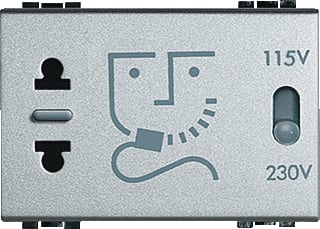 Bticino - LivingLight Scheerwandcontactdoos schwandcds tech 220v 3m