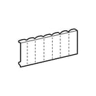 Legrand - Ekinoxe Afdekprofiel voor kast/lessenaar 1660 Afdek Strip