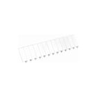 Legrand - Ekinoxe Afdekprofiel voor kast/lessenaar Mod.Afdichting 13M R9003