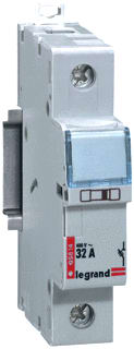 Legrand - LEXIC DIN Houder voor cilindrische zekering Scheider Min.Cil.Smltp.1P