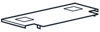 Legrand - LEXIC Scheidingswand voor kast/lessenaar 800 schschot hor kastb910