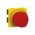 Legrand - Mosaic Drukknop frontelement (paddestoel) Mos Noodstopsch 1/4 Draai
