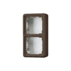 Jung - CD500 Opbouwbak inbouwschakelmateriaal Opbouwkap 2-Voud Bruin Cd