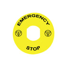 Schneider Electric - Harmony XB Tekstschild vr drukknop/signaallamp Etiket 90Mm Zby8330 Emergen