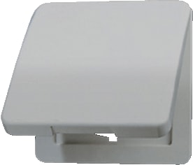 Jung - CD500 Slagvast Overgangsafdekplaat schakelmat. Klapd 50X50Mm Sv Grys Cd