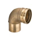 Viega - Sanpress 2216.1 Fitting met 2 aansluitingen Prfi Bocht Brons 90Gr 88.9Mm