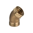 Viega - Sanpress 2226 Fitting met 2 aansluitingen prfi bocht brons 45gr 108mm