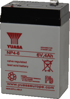 Yuasa - NP Accu (lood) 6V-Ldaccu Np4-6