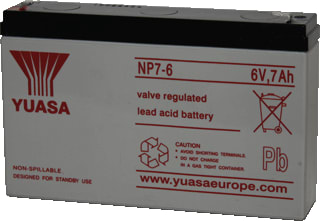 Yuasa - NP Accu (lood) 6V-Ldaccu Np7-6