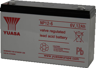 Yuasa - NP Accu (lood) 6V-Ldaccu Np12-6