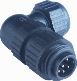 Hirschmann Multimedia - CA serie 6P+a Ronde (industrie) connector contst ca6wls haaks