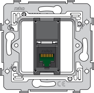 Niko - Basiselement Datacontactdoos twisted pair datawcd 1xrj45 utp cat5e