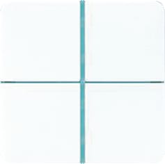 Jung - EIB-KNX Tastsensor bussysteem Tastbedelm 1V Wit Ls Knx