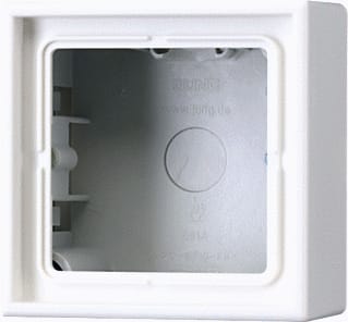 Jung - LS RANGE Opbouwbak inbouwschakelmateriaal Opbwkap Ls990 Wit 1Voud