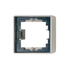Jung - Aluminium/Edelstaal/Chroom Opbouwbak inbouwschakelmateriaal Opbouwkap 1Voud Edelstaal