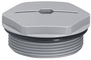 Legrand - Blindplaat wartel kabel-/buisinvoer Blindstop Grijs Iso 40