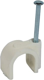 Legrand - Spijkerclip Kabelbeugel Rond 14Mm Wit