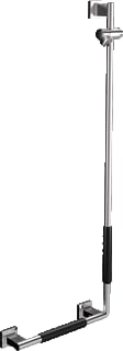 Emco - System 2 Handgreep aangepast sanitair Sys2 Glijst Li 90G Zw/Ch