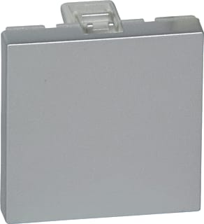 Legrand - Mosaic Blindplaat drukknop/signaallamp Blindplaat 2M Alu