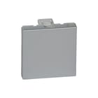 Legrand - Mosaic Blindplaat drukknop/signaallamp Blindplaat 2M Alu