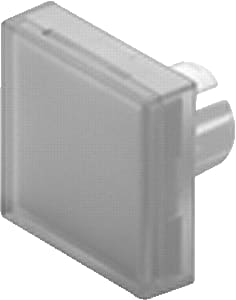 EAO - Serie 61 - verzonken Lens drukknop/signaallamp Lens Vierk Verz Heldr 24Mm