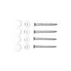 De Beer - Schroefbevestigingsset wc-bev.set 6x60 lk vz wit