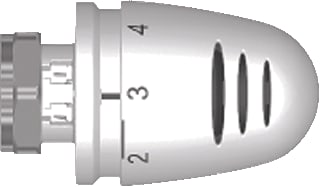 Herz - Design "Mini" Radiatorthermostaatknop Element Mini Wit 9200
