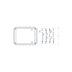 Schneider Electric Sarel - Invoerplaat sparing kast/lessenaar Kabdrv 1D Kast Sf800X600