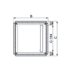 Schneider Electric Sarel - Invoerplaat sparing kast/lessenaar Kabdrv 2D Kast Sf400X600