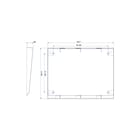Schneider Electric Sarel - Dak/vloerelement v kast/lessenaar se regendak sf sm 1200x400