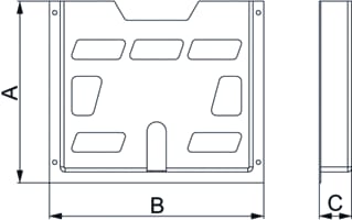 Schneider Electric Sarel - Documenthouder voor kast/lessenaar Schemahdr A5 Plastic 22Mm