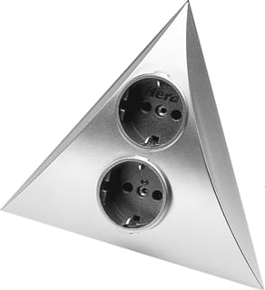 Hera - Luxor ST/S Wandcontactdoos (WCD schakelmat.) Wcd Ra 2V Chr