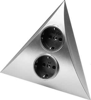 Hera - Luxor ST/S Wandcontactdoos (WCD schakelmat.) Wcd Ra 2V Rvs