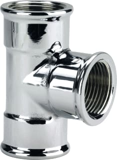 Viega - Messing fittingen 1622 Fitting met 3 aansluitingen 114275