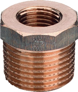 Viega - Bronzen draadfittingen 3241 Fitting met 2 aansluitingen Verloopring 1 X3/4