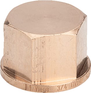 Viega - Bronzen draadfittingen 3301 Fitting met 1 aansluiting Brons Kap 1"