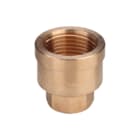 Viega - Bronzen draadfittingen 3240 Fitting met 2 aansluitingen Sok 3/8X1/4 Brons/Blank