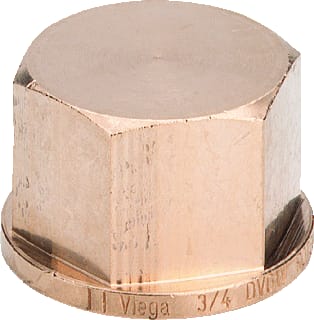 Viega - Bronzen draadfittingen 3301 Fitting met 1 aansluiting Kap 1 1/4
