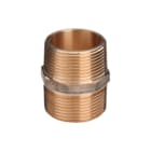 Viega - Bronzen draadfittingen 3280 Fitting met 2 aansluitingen Draadfit2 Dub.Nip 1/4 Br
