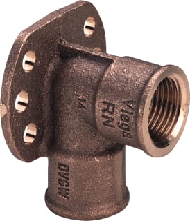 Viega - Bronzen draadfittingen 3471 Fitting met 2 aansluitingen 259778