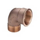 Viega - Bronzen draadfittingen 3092 Fitting met 2 aansluitingen Brons Knie Bi-Bu 1/2