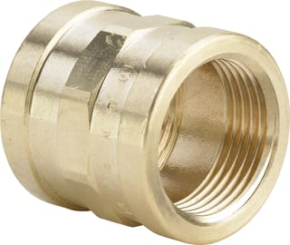 Viega - Bronzen draadfittingen 3270 Fitting met 2 aansluitingen Sok Brons 1/2"