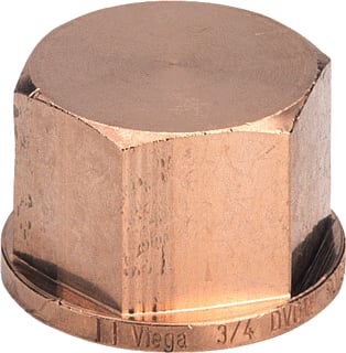 Viega - Bronzen draadfittingen 3301 Fitting met 1 aansluiting 266660