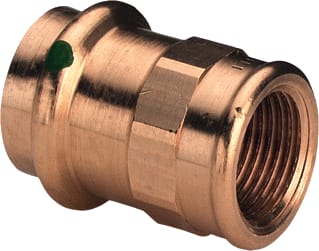 Viega - Sanpress 2212 Fitting met 2 aansluitingen Sanp Overg.St 18X3/4